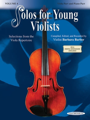 Solos for Young Violists, Vol 4: Selections from the Viola Repertoire by Barber, Barbara