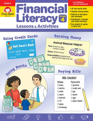 Financial Literacy Lessons and Activities, Grade 4 - Teacher Resource by Evan-Moor Corporation