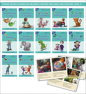 Phonic Books Dandelion Readers Further Spellings and Suffixes Level 4: (Alternative Spellings for Vowels and Consonants, Alternative Sounds for the Sp by Phonic Books