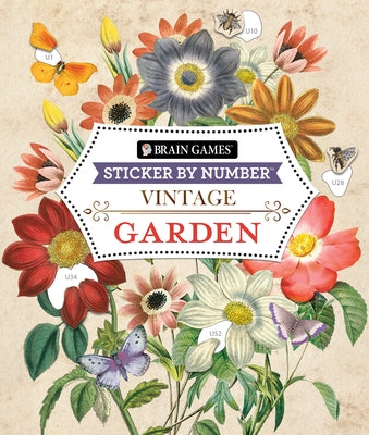 Brain Games - Sticker by Number - Vintage: Garden by Publications International Ltd