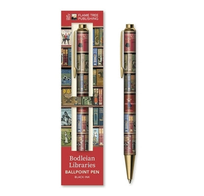 Bodleian Libraries: High Jinks Bookshelves Boxed Decorative Ballpoint Pen by Flame Tree Studio