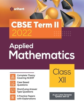 CBSE Term II Applied Mathematics 12th by Regar, Raju