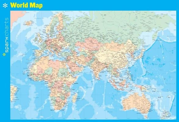 World Map Sparkcharts: Volume 84 by Sparknotes