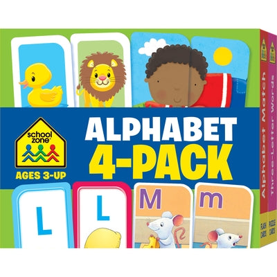 School Zone Alphabet 4-Pack Flash Cards by Zone, School