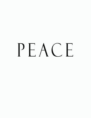 Peace: Black and White Decorative Book to Stack Together on Coffee Tables, Bookshelves and Interior Design - Add Bookish Char by Decor, Bookish Charm