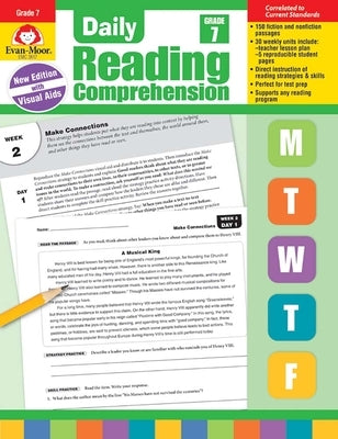 Daily Reading Comprehension, Grade 7 Teacher Edition by Evan-Moor Corporation