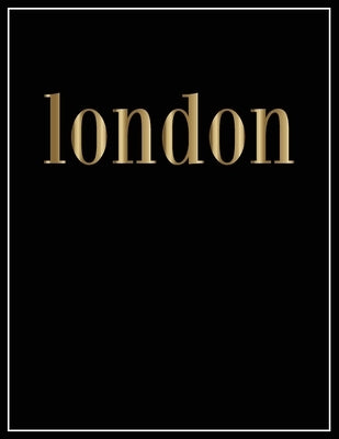 London: Gold and Black Decorative Book - Perfect for Coffee Tables, End Tables, Bookshelves, Interior Design & Home Staging Ad by Interior Styling, Contemporary