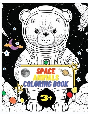 Space Animals Coloring Book: 50 pages of modern coloring images for children aged 3 and up, 8.5x11 in by Laritzu