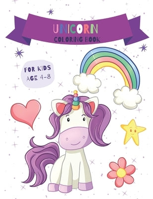 Unicorn Coloring Book For Kids 4-8 by Art, Make