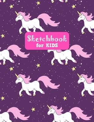 Sketchbook for Kids: Pretty Unicorn Large Sketch Book for Drawing, Writing, Painting, Sketching, Doodling and Activity Book- Birthday and C by Design Press, Lilly