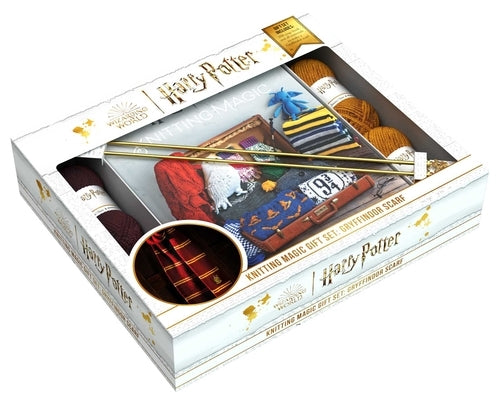 Harry Potter Knitting Magic Gift Set: Gryffindor Scarf by Insight Editions