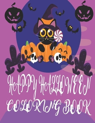 Happy Halloween Coloring Book: Cute Halloween Coloring Book Girls by Coloring Books