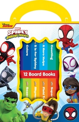 Disney Junior Marvel Spidey and His Amazing Friends: 12 Board Books by Pi Kids