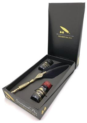 Steampunk Calligraphic Pen Set by Lo Scarabeo