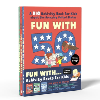 Fun with . . . Activity Books for Kids: Fun with 50 States, Fun with National Parks, Fun with Oceans and Seas by Claesen, Nicole