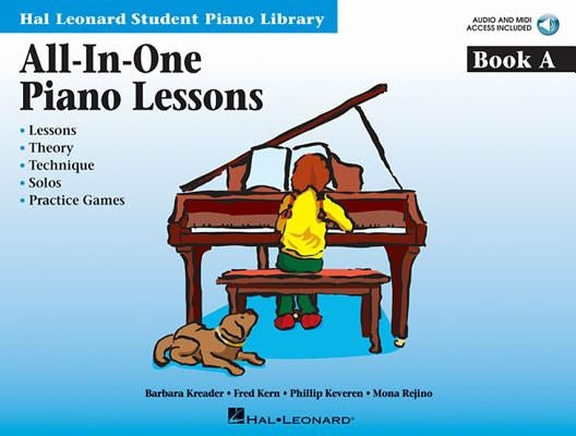 All-In-One Piano Lessons Book a: Book with Audio and MIDI Access Included [With CD (Audio)] by Kern, Fred