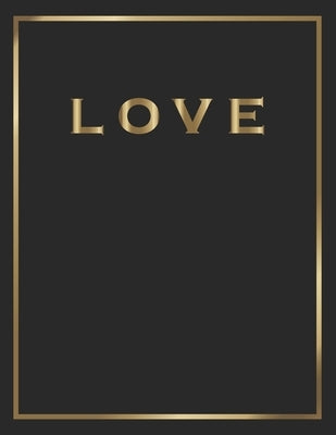 Love: Gold and Black Decorative Book - Perfect for Coffee Tables, End Tables, Bookshelves, Interior Design & Home Staging Ad by Interior Styling, Contemporary