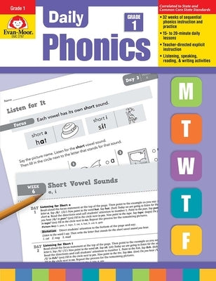 Daily Phonics, Grade 1 Teacher Edition by Evan-Moor Corporation