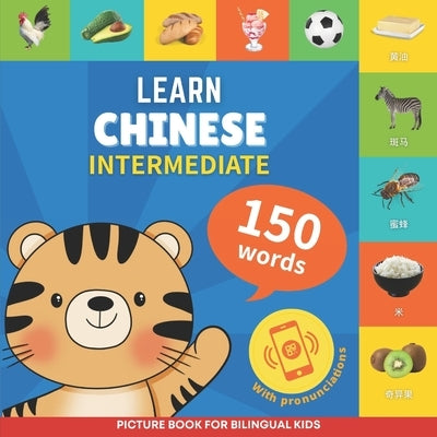 Learn chinese - 150 words with pronunciations - Intermediate: Picture book for bilingual kids by Gnb