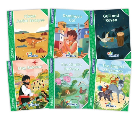 Jolly Phonics Folktales Green Readers (Level 3) Complete Set (1-6): In Print Letters (American English Edition) by Van-Pottelsberghe, Louise