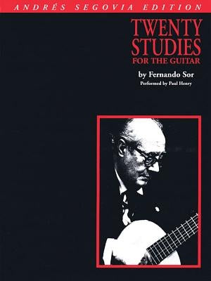 Andres Segovia - 20 Studies for Guitar: Book Only by Sor, Fernando