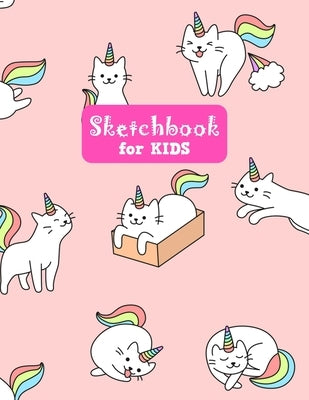 Sketchbook for Kids: Unicorn Large Sketch Book for Sketching, Drawing, Creative Doodling Notepad and Activity Book - Birthday and Christmas by Design Press, Lilly