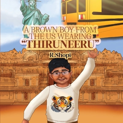 A Brown Boy from the US wearing "Thiruneeru" by Shopi, R.