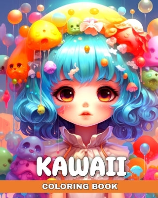 Kawaii Coloring Book: Anime Coloring Pages for Adults and Kids with Cute Kawaii Designs by Peay, Regina