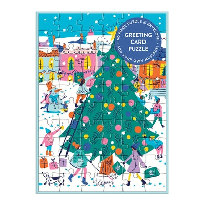 Merry & Bright Greeting Card Puzzle by Galison