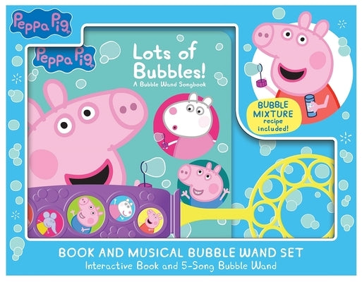 Peppa Pig: Lots of Bubbles! Book and Musical Bubble Wand Set [With Battery] by Pi Kids