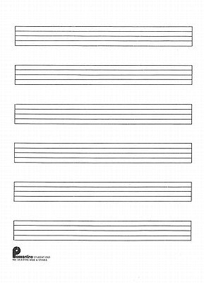 Writing Pad No. 15: 6-Stave (Extra Wide): Passantino Manuscript Paper by Hal Leonard Corp