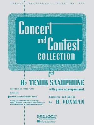 Concert and Contest Collection for BB Tenor Saxophone: Piano Accompaniment by Voxman, H.