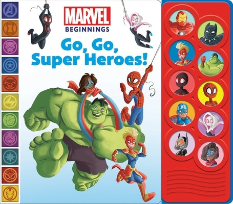 Marvel Beginnings: Go, Go, Super Heroes! Sound Book [With Battery] by Pi Kids