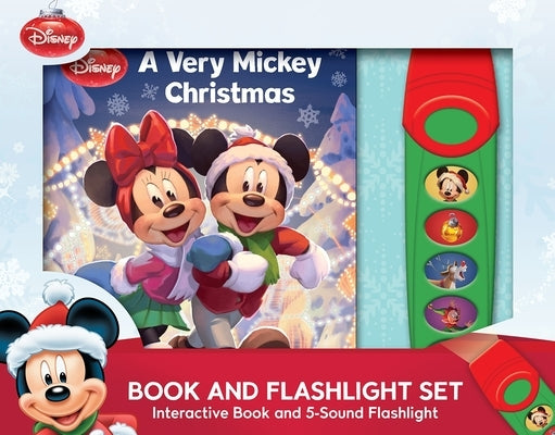 Disney Mickey & Friends: A Very Mickey Christmas Book and 5-Sound Flashlight Set [With Battery] by Pi Kids