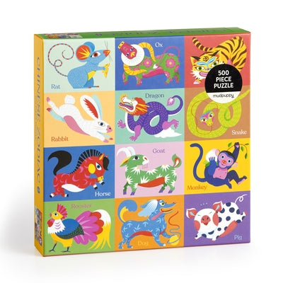 Chinese Zodiac 500 Piece Family Puzzle by Mudpuppy