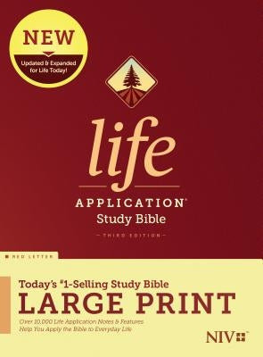 NIV Life Application Study Bible, Third Edition, Large Print (Red Letter, Hardcover) by Tyndale