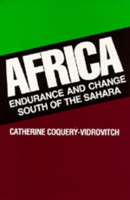 Africa: Endurance and Change South of the Sahara by Coquery-Vidrovitch, Catherine