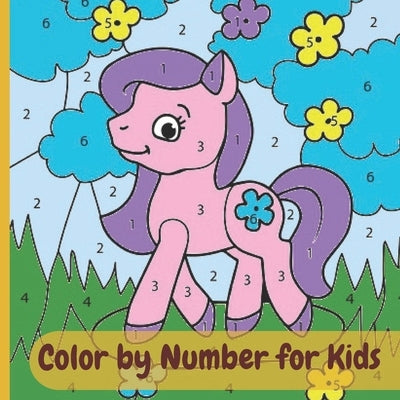 Color by Number for Kids: Animal color activity book, A new way of coloring is in numbers to help children improve their concentration. Activity by Luna, Martin