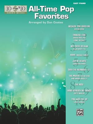 10 for 10 Sheet Music All-Time Pop Favorites: Piano Solos by Coates, Dan