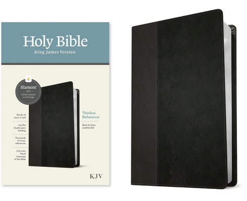 KJV Thinline Reference Bible, Filament Enabled Edition (Red Letter, Leatherlike, Black/Onyx) by Tyndale