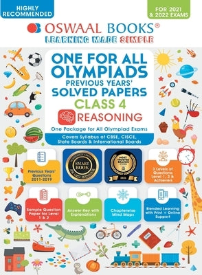 One for All Olympiad Previous Years' Solved Papers, Class-4 Reasoning Book (For 2022 Exam) by Oswaal Editorial Board