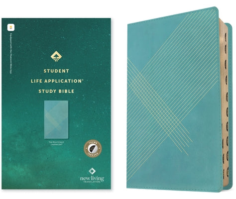 NLT Student Life Application Study Bible, Filament Enabled Edition (Red Letter, Leatherlike, Teal Blue Striped, Indexed) by Tyndale