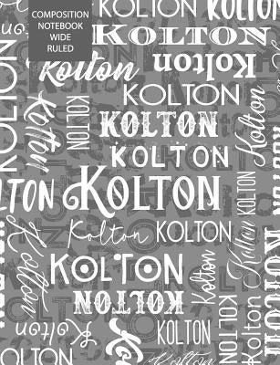 Kolton Composition Notebook Wide Ruled by Skylemar Stationery &. Design Co