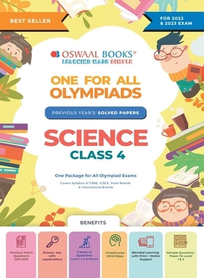 Oswaal One For All Olympiad Previous Years' Solved Papers, Class-4 Science Book (For 2022-23 Exam) by Oswaal Editorial Board