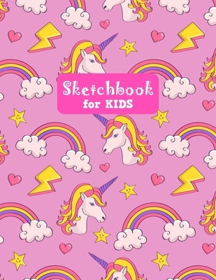 Sketchbook for Kids: Cute Unicorn Large Sketch Book for Sketching, Drawing, Creative Doodling Notepad and Activity Book - Birthday and Chri by Crafts Press, Francine