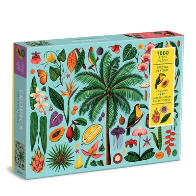 Tropics 1000 Piece Puzzle with Shaped Pieces by Galison