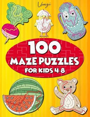 100 Maze Puzzles for Kids 4-8: Maze Activity Book for Kids. Great for Developing Problem Solving Skills, Spatial Awareness, and Critical Thinking Ski by Press, Vunzi