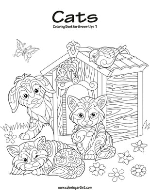 Cats Coloring Book for Grown-Ups 1 by Snels, Nick