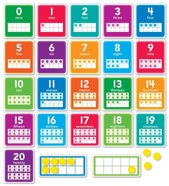 0-20 Numbers Set Bulletin Board by Scholastic Teacher's Friend