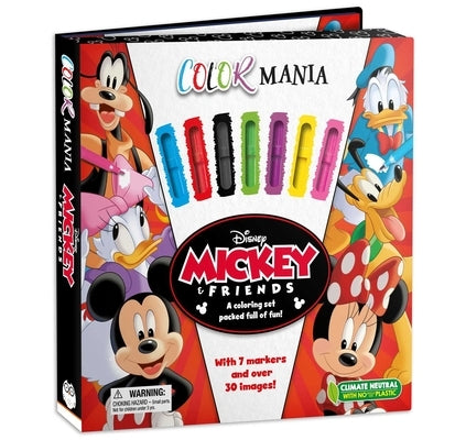 Disney Mickey and Friends: Colormania: With 7 Felt Tip Pens and 30 Pages of Coloring by Igloobooks